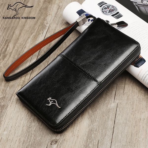 kangaroo kingdom fashion men wallets split leather long male clutch purse phone wallet, Red;black
kangaroo kingdom fashion men wallets split leather long male clutch purse phone wallet, Red;black