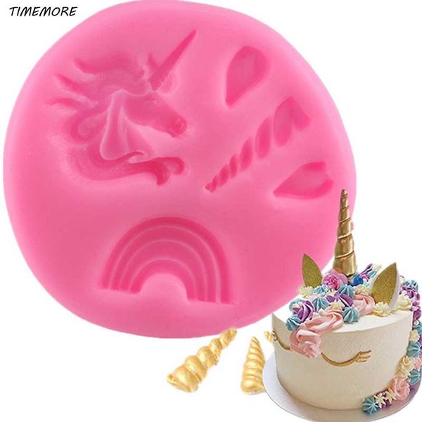 1 pcs lovely diy unicorn horn rainbow shape cake silicone molds baby birthday fondant cake decorating cookie chocolate moulds
1 pcs lovely diy unicorn horn rainbow shape cake silicone molds baby birthday fondant cake decorating cookie chocolate moulds
