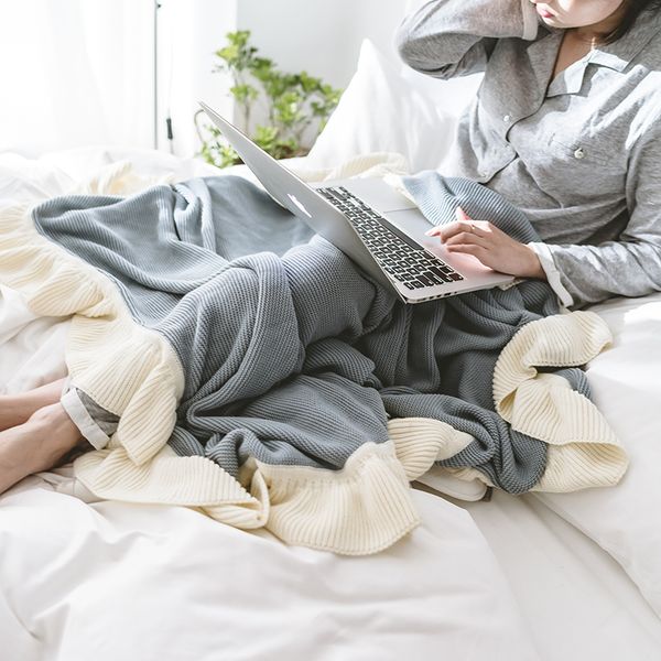 130*160cm elegant ruffles knitted blanket ins nordic soft cotton bedspread sofa air on bed cobertor bedding throw blankets
130*160cm elegant ruffles knitted blanket ins nordic soft cotton bedspread sofa air on bed cobertor bedding throw blankets