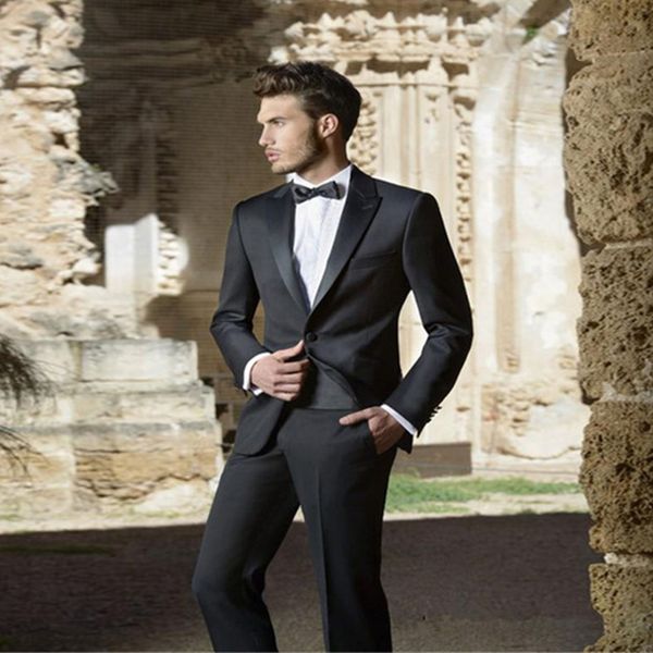 2018 black peaked lapel men suits wedding suits custom made bridegroom groom prom tuxedos formal man evening dress blazer 2 pieces, Black;gray
2018 black peaked lapel men suits wedding suits custom made bridegroom groom prom tuxedos formal man evening dress blazer 2 pieces, Black;gray