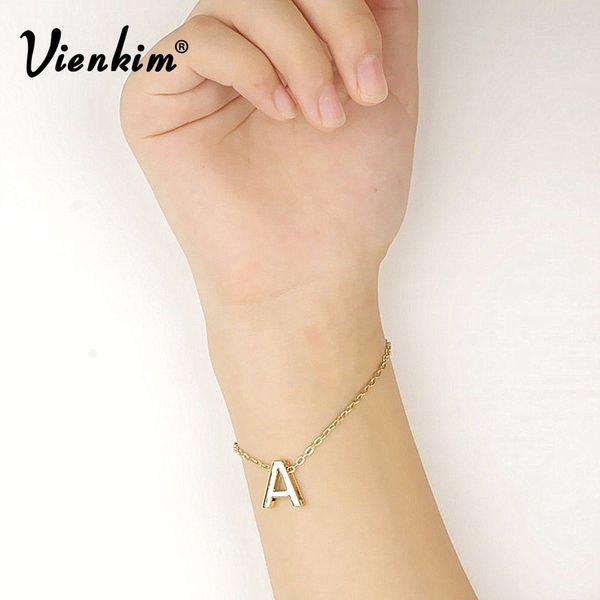 vienkim 2017 new fashion gold diy letter name bracelet charm chain bracelet for women with chain bracelets jewelry gift, Black
vienkim 2017 new fashion gold diy letter name bracelet charm chain bracelet for women with chain bracelets jewelry gift, Black