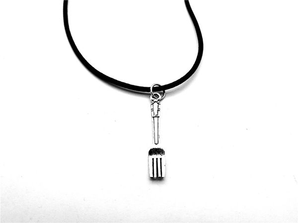 10pcs cute vintage spoon fork necklace simple kitchen tool instrument charm pendant leather rope necklaces for mom gift jewelry, Silver
10pcs cute vintage spoon fork necklace simple kitchen tool instrument charm pendant leather rope necklaces for mom gift jewelry, Silver