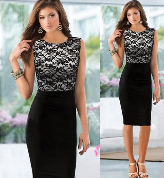 women slim lace sleeveless bodycon cocktail party pencil dress 2017 summer fashion women tight casual pencil dress, White;black
women slim lace sleeveless bodycon cocktail party pencil dress 2017 summer fashion women tight casual pencil dress, White;black