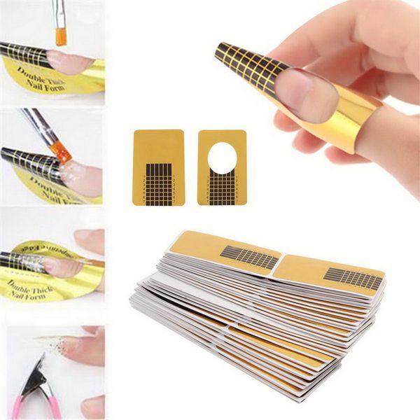 100pcs/set professional nail tools tips nail art guide form acrylic tip gel extension sticker polish curl form selling, Silver
100pcs/set professional nail tools tips nail art guide form acrylic tip gel extension sticker polish curl form selling, Silver