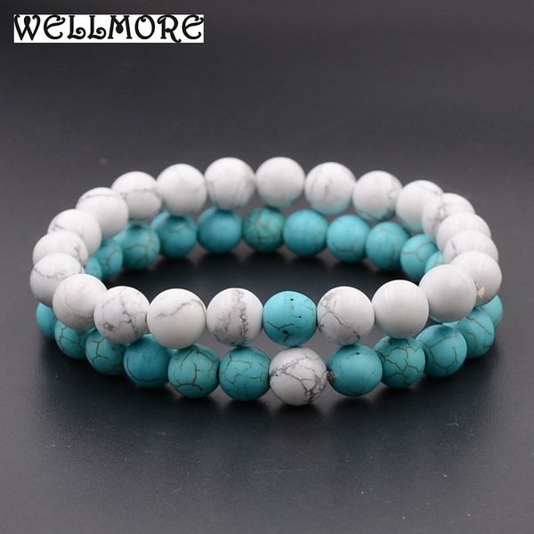 wellmore lovers couple bracelets 8mm natural stone beads beaded bracelets for women boy friend gift jewelry drop shipping, Golden;silver
wellmore lovers couple bracelets 8mm natural stone beads beaded bracelets for women boy friend gift jewelry drop shipping, Golden;silver