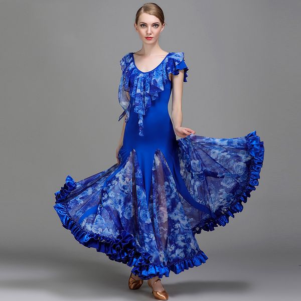 ballroom dance competition dresses flamenco standard dance dresses waltz tango d0977 blue with big hem ruffles, Black;red
ballroom dance competition dresses flamenco standard dance dresses waltz tango d0977 blue with big hem ruffles, Black;red