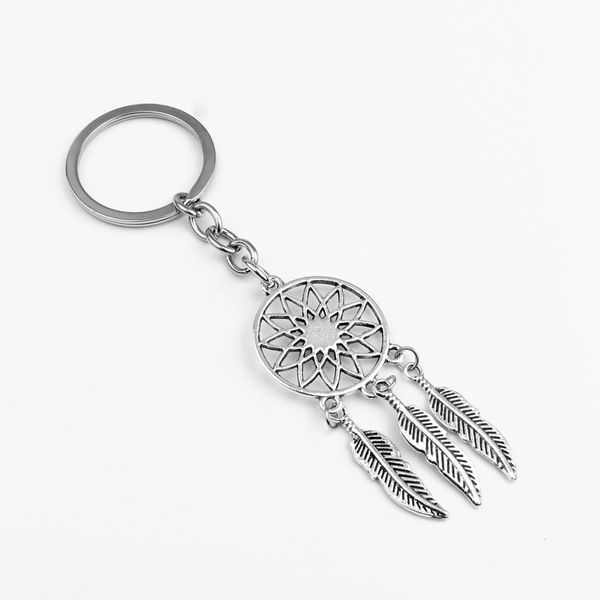 2 pcs dream catcher pendant keychain feather tassels pendant statement keyring key chain for gifts, Silver
2 pcs dream catcher pendant keychain feather tassels pendant statement keyring key chain for gifts, Silver
