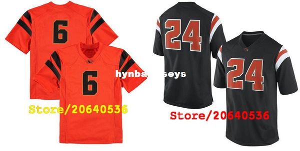 

custom oregon state beavers college jersey mens women youth kid personalized any number of any name stitched black football jerseys, Black;red