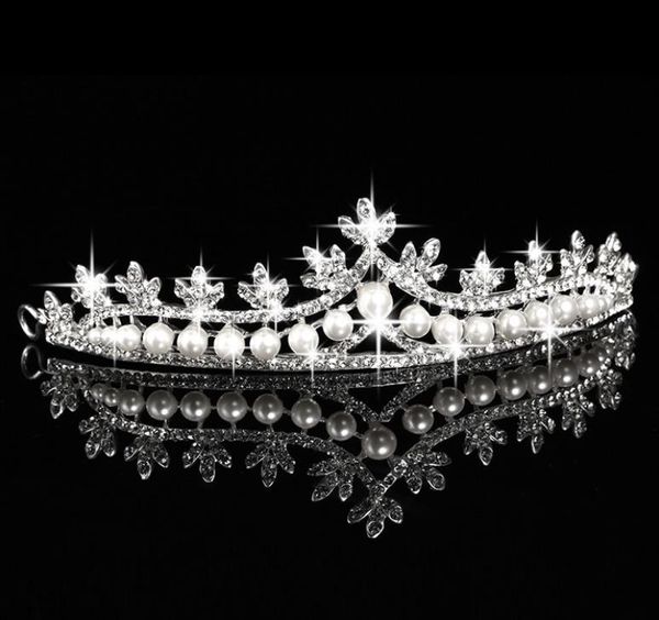 crown headwear, bridal crown ornament, wedding headdress, women's crown, Silver