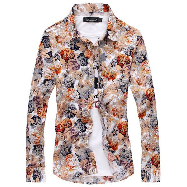 7 colors 2018 new style flower printing shirt men's long sleeve shirts casual plus size shirts -3xl men dress, White;black
7 colors 2018 new style flower printing shirt men's long sleeve shirts casual plus size shirts -3xl men dress, White;black