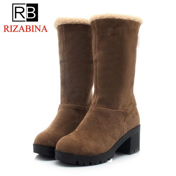 rizabina women mid calf boots winter keep warm solid color high heels shoes thick fur round toe women footwear size 34-39, Black
rizabina women mid calf boots winter keep warm solid color high heels shoes thick fur round toe women footwear size 34-39, Black