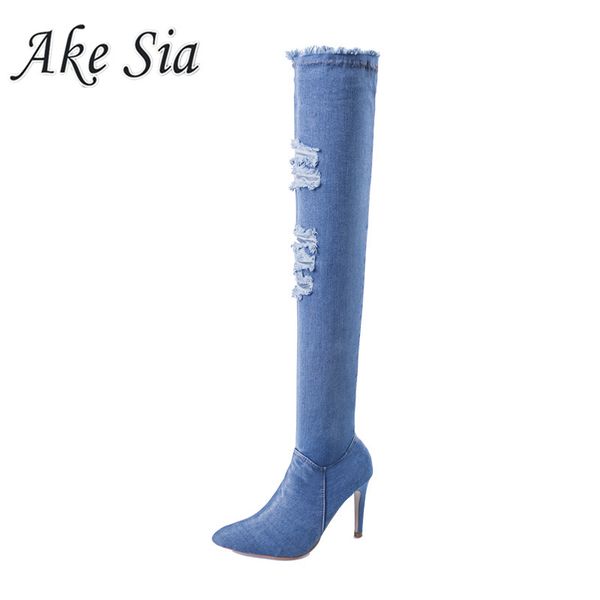 2018 autumn new women's shoes pointed stiletto high-heeled hole denim shoes women's simple high-heeled y095, Black
2018 autumn new women's shoes pointed stiletto high-heeled hole denim shoes women's simple high-heeled y095, Black