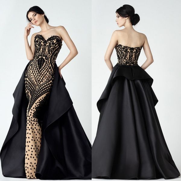luxury evening gown sweetheart sleeveless tulle satin detachable skirt formal dress evening wear plus size party celebrity dresses, Black;red
luxury evening gown sweetheart sleeveless tulle satin detachable skirt formal dress evening wear plus size party celebrity dresses, Black;red