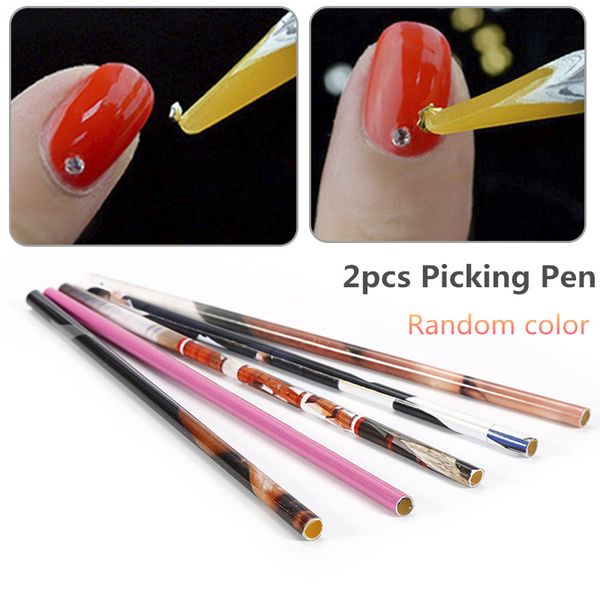 elecool 2pcs wax picker pen pencil picking tools for rhinestones gems crystal nail art crystal bead decorations dotting pens, Silver
elecool 2pcs wax picker pen pencil picking tools for rhinestones gems crystal nail art crystal bead decorations dotting pens, Silver