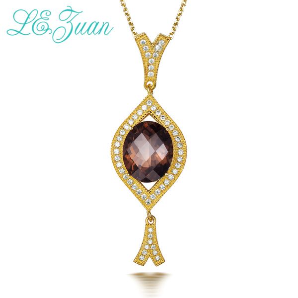 l&zuan natural 4.89ct smoky quartz pendant for women white zircons 925 sterling silver geometric necklace with silver chains
l&zuan natural 4.89ct smoky quartz pendant for women white zircons 925 sterling silver geometric necklace with silver chains