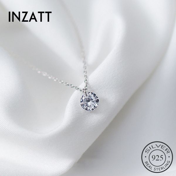 inzatt 2018 real 925 sterling silver pendant necklace round crystal fine jewelry for women romantic engagement accessories gift
inzatt 2018 real 925 sterling silver pendant necklace round crystal fine jewelry for women romantic engagement accessories gift