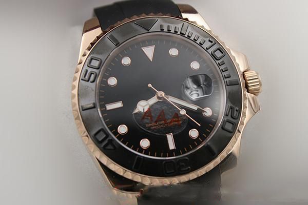 Luxury Watch aaa watches Black Dial Black Rubber Belt Whatches White Stainless Pointer Watch Men's Luxury Watch Fashion Wrist Watches