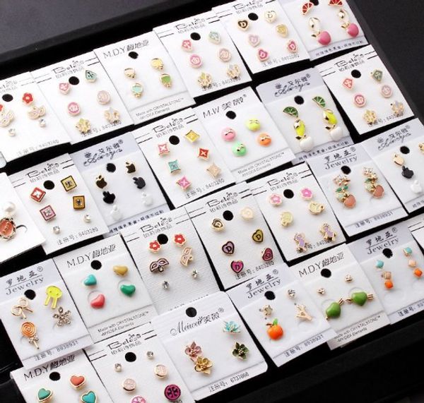 girls/ladies ear studs lovely enamel candy color mixed lot 2/3 pairs one set stud earrings-star, heart, apple, Golden;silver
girls/ladies ear studs lovely enamel candy color mixed lot 2/3 pairs one set stud earrings-star, heart, apple, Golden;silver