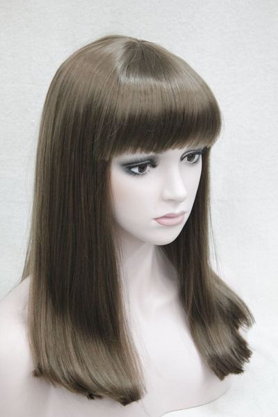 synthetic brown women lady medium straight hair natural full wig cospaly, Black;brown
synthetic brown women lady medium straight hair natural full wig cospaly, Black;brown