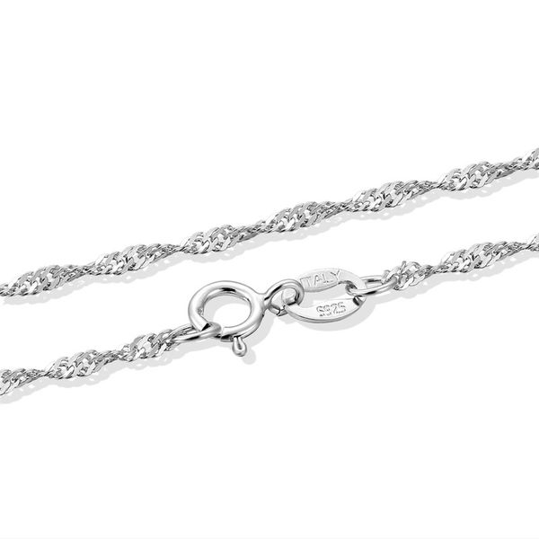 35cm-80cm thin 925 sterling silver twisted singapore water wave chain link necklaces women girls kids child jewelry kolye 16-24
35cm-80cm thin 925 sterling silver twisted singapore water wave chain link necklaces women girls kids child jewelry kolye 16-24