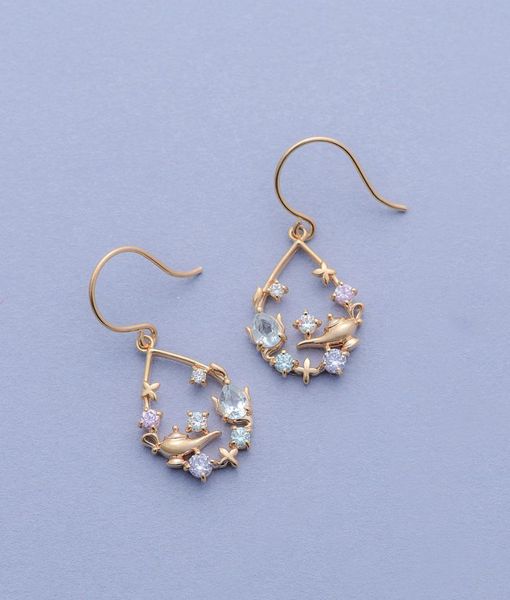 japanese luxury sterling silver s925 18k aladdin series magic lantern colored stone jasmine fairy tale eardrop earrings, Golden;silver
japanese luxury sterling silver s925 18k aladdin series magic lantern colored stone jasmine fairy tale eardrop earrings, Golden;silver