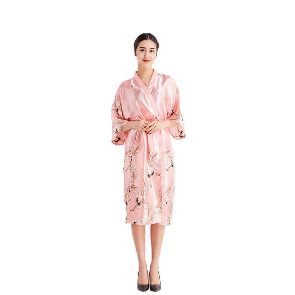 pink vintage floral female rayon kimono robe chinese style women's nightgown bath gown sleepwear long wedding dressing gown, Black;red
pink vintage floral female rayon kimono robe chinese style women's nightgown bath gown sleepwear long wedding dressing gown, Black;red