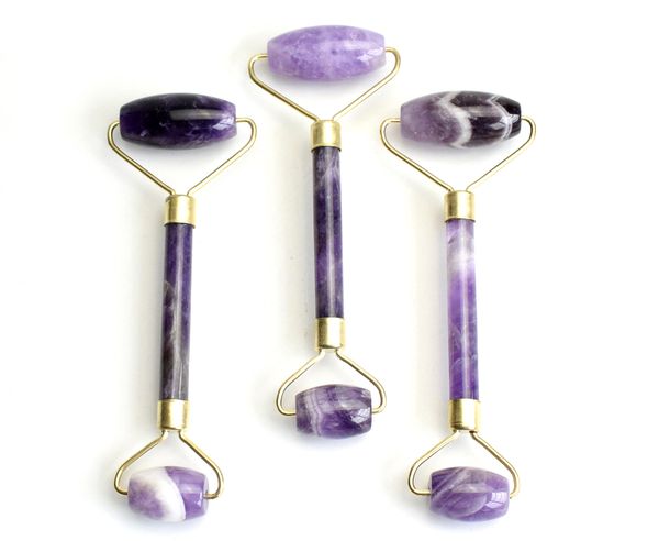 natural amethyst massage stone carved reiki crystal healing gua sha beauty roller facial massor stick with alloy gold-plated
natural amethyst massage stone carved reiki crystal healing gua sha beauty roller facial massor stick with alloy gold-plated