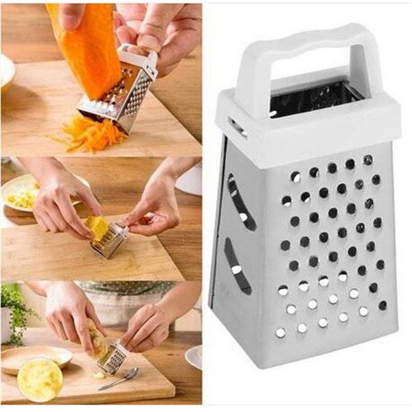 multifunctional 4 sides grater slicer stainless steel handheld potatoes grater fruit & vegetable tools
multifunctional 4 sides grater slicer stainless steel handheld potatoes grater fruit & vegetable tools