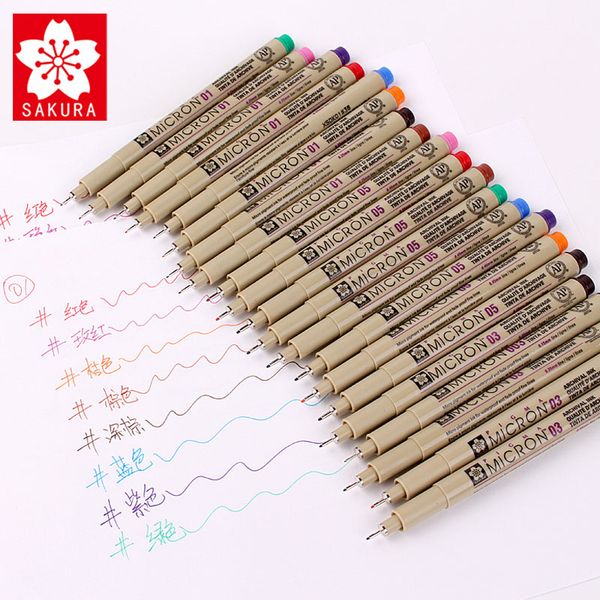 14pcs/set 14colour sakura pigma micron 05 /0.45 mm colour fine line pen graphics design sketching manga anime marker fine colour
14pcs/set 14colour sakura pigma micron 05 /0.45 mm colour fine line pen graphics design sketching manga anime marker fine colour