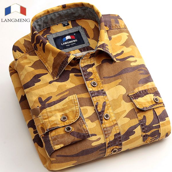 wholesale-langmeng brand 100% cotton slim fit casual shirt men army mens long sleeve camouflage shirts camo camisa masculina, White;black
wholesale-langmeng brand 100% cotton slim fit casual shirt men army mens long sleeve camouflage shirts camo camisa masculina, White;black