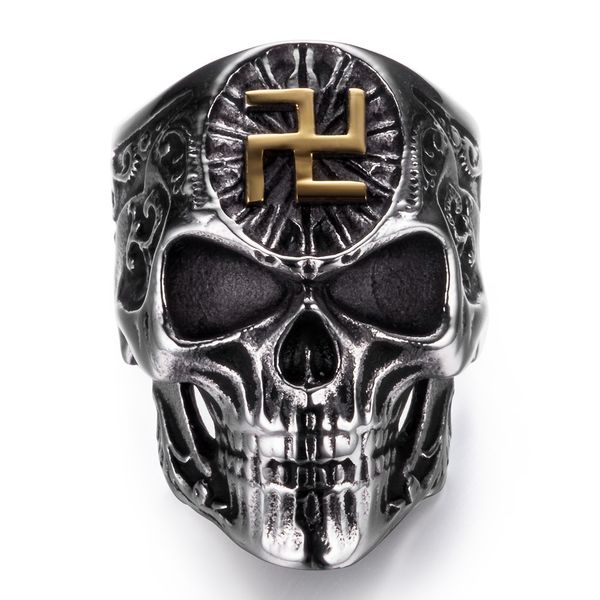 whole salesymbol of buddhist big punk skull sale 316l stainless steel ring vintage men jewelry wholesale fast shipping, Golden;silver
whole salesymbol of buddhist big punk skull sale 316l stainless steel ring vintage men jewelry wholesale fast shipping, Golden;silver