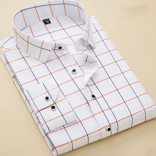 new mens business button down long sleeves plaids checks cotton shirts 6443, White;black
new mens business button down long sleeves plaids checks cotton shirts 6443, White;black