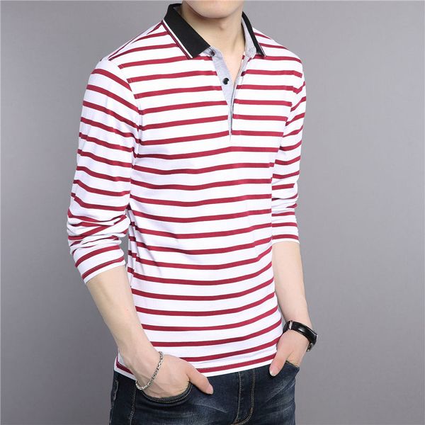 T -Shirt Men New Spring Summer Pure Cotton Turn -Down Collar T Shirt Men Casual Striped Long Sleeve Tshirt Tops
T -Shirt Men New Spring Summer Pure Cotton Turn -Down Collar T Shirt Men Casual Striped Long Sleeve Tshirt Tops