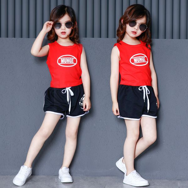 girls summer ballroom hip hop jazz dance competition costume tank shorts for children dancing clothing clothes sports wear, Black;red
girls summer ballroom hip hop jazz dance competition costume tank shorts for children dancing clothing clothes sports wear, Black;red