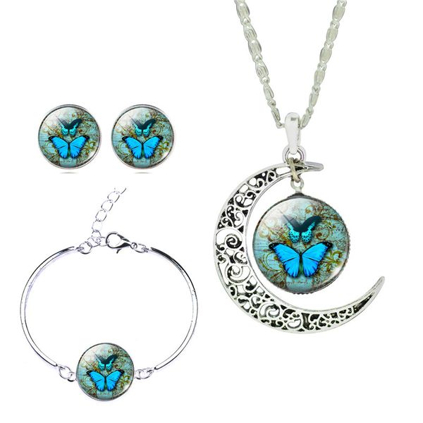 jewelry sets silver color butterfly pattern moon shaped necklace earring & bangle jewelry set for women christmas gift
jewelry sets silver color butterfly pattern moon shaped necklace earring & bangle jewelry set for women christmas gift