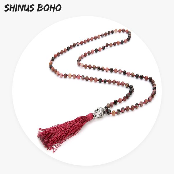 shinusboho mix-color natural stone charm necklace for men women 6mm beads tassel pendant necklace buddha 108 mala couple jewelry, Silver
shinusboho mix-color natural stone charm necklace for men women 6mm beads tassel pendant necklace buddha 108 mala couple jewelry, Silver