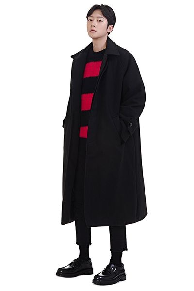 wholesale- autumn winter wool trench coat for men windbreaker male fashion casual loose woolen overcoat long jacket outerwear, Tan;black
wholesale- autumn winter wool trench coat for men windbreaker male fashion casual loose woolen overcoat long jacket outerwear, Tan;black