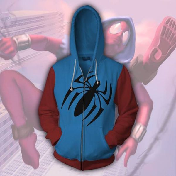 2018 autumn winter scarlet spider zip up hoodie man hoodies sweatshirts cosplay cotton hooded coats zipper jacket, Black
2018 autumn winter scarlet spider zip up hoodie man hoodies sweatshirts cosplay cotton hooded coats zipper jacket, Black
