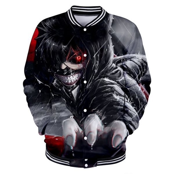 oversize 3d printing baseball jacket man/women spring antumn anime tokyo ghoul printed breasted baseball jacket wear, Black;brown
oversize 3d printing baseball jacket man/women spring antumn anime tokyo ghoul printed breasted baseball jacket wear, Black;brown
