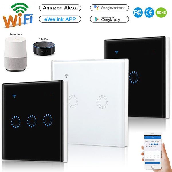 1/2 / 3gang WIFI Смарт Настенный Светильник RC Сенсорный Выключатель Панель Для alexa echo
1/2 / 3gang WIFI Смарт Настенный Светильник RC Сенсорный Выключатель Панель Для alexa echo