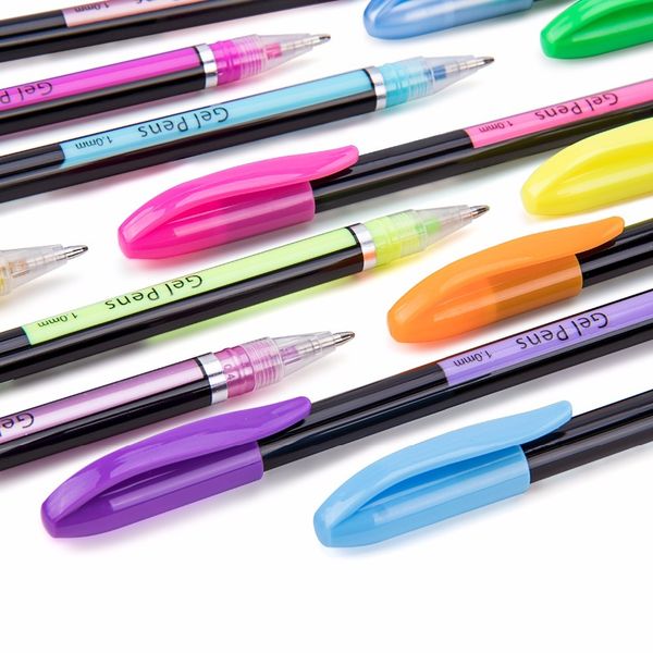 bianyo 48pcs gel pen set refills metallic pastel neon glitter sketch drawing color pen school stationery marker for kids gifts
bianyo 48pcs gel pen set refills metallic pastel neon glitter sketch drawing color pen school stationery marker for kids gifts