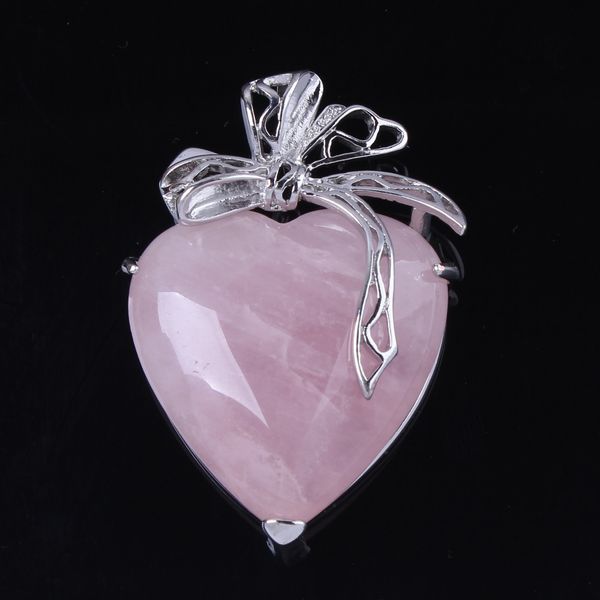 trendy-beads elegant style sier plated natural rose pink quartz love heart with silk ribbon pendant fashion jewelry, Black
trendy-beads elegant style sier plated natural rose pink quartz love heart with silk ribbon pendant fashion jewelry, Black
