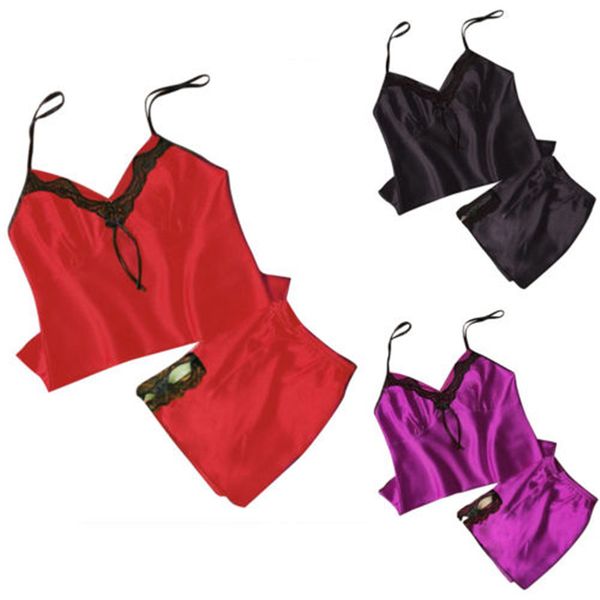 2018 new fashion women lady sleepwear sleeveless strap nightwear lace trim satin cami sleepwear sets, Blue;gray
2018 new fashion women lady sleepwear sleeveless strap nightwear lace trim satin cami sleepwear sets, Blue;gray
