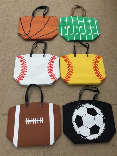 Portable Canvas Sports Shoulder Bag Tote Basketball Baseball Softball Soccer Print Casual Handbag Larger Capacity Beach Hand Bags A22803
Portable Canvas Sports Shoulder Bag Tote Basketball Baseball Softball Soccer Print Casual Handbag Larger Capacity Beach Hand Bags A22803