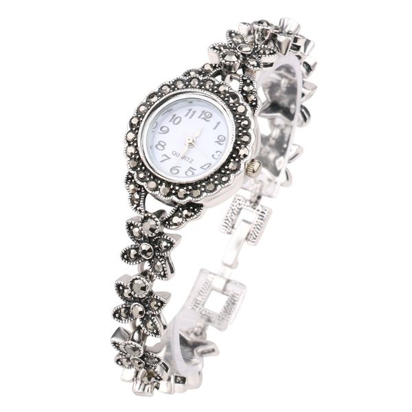 retro silver quartz wristwatch women's bracelet watches lady dress watches crystal jewelry gifts, Slivery;brown
retro silver quartz wristwatch women's bracelet watches lady dress watches crystal jewelry gifts, Slivery;brown