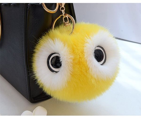 owl Keychain cute cartoon panda big eyes Key Chain Faux Fur Pompom Keychain Lovely Car Key Ring Imitation fox Bag Keychain
owl Keychain cute cartoon panda big eyes Key Chain Faux Fur Pompom Keychain Lovely Car Key Ring Imitation fox Bag Keychain