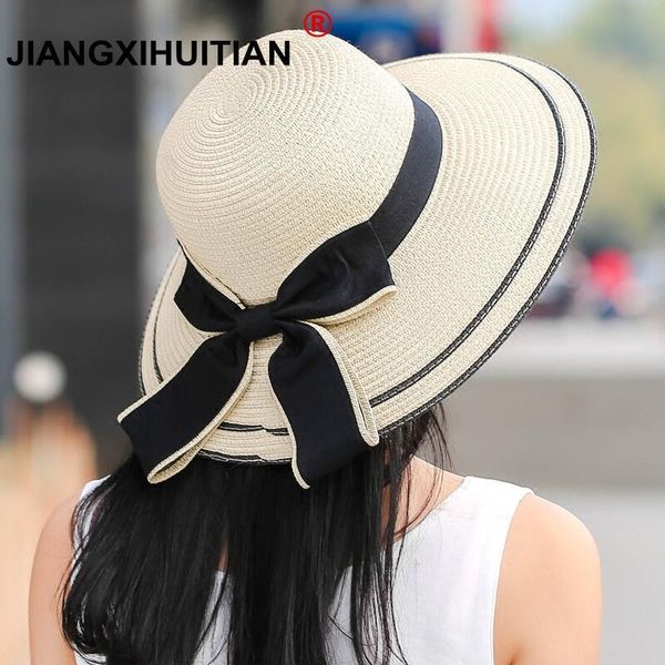 sun hat big black bow summer hats for women foldable straw beach panama hat visor wide brim femme female 2018 new, Blue;gray
sun hat big black bow summer hats for women foldable straw beach panama hat visor wide brim femme female 2018 new, Blue;gray