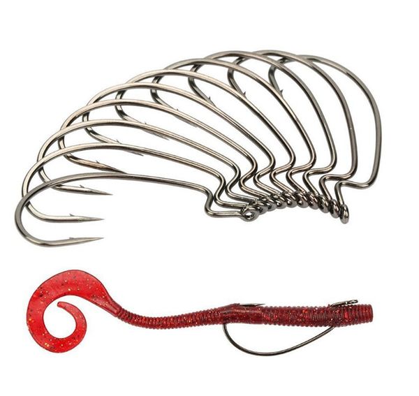 50pcs/box fishing hooks black nickel crank hook barbed hook 5 sizes high carbon steel soft wormshook
50pcs/box fishing hooks black nickel crank hook barbed hook 5 sizes high carbon steel soft wormshook