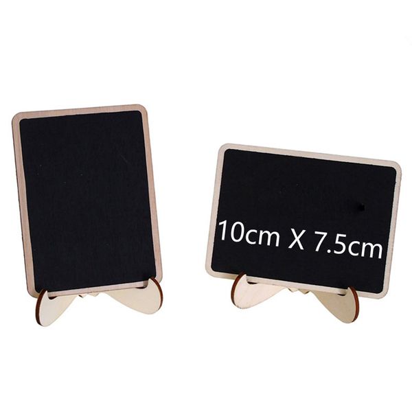 Mini Multi Blackboard With Stand Wooden Chalkboard Message Table Number Wedding Decoration Party Decor Marriage Supplies 10*7.5cm