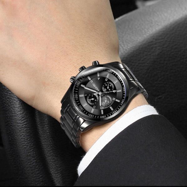 2018 men stainless steel waterproof sports watches men's quartz analog clock male black strap wrist watch#yy, Slivery;brown
2018 men stainless steel waterproof sports watches men's quartz analog clock male black strap wrist watch#yy, Slivery;brown